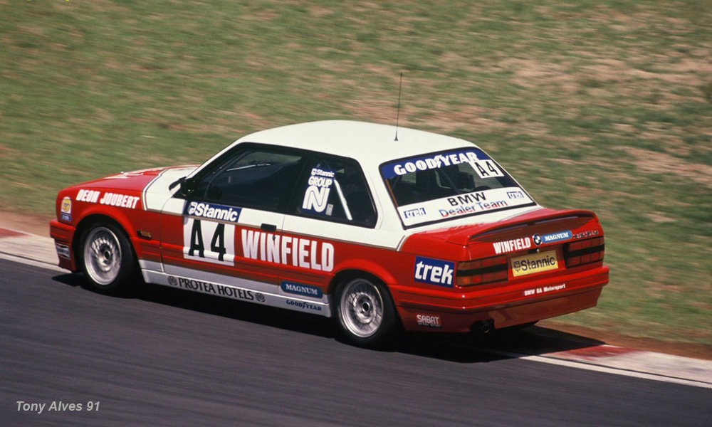 The Winfield BMW 325iS campaigned by Deon Joubert (image: Tony Alves)