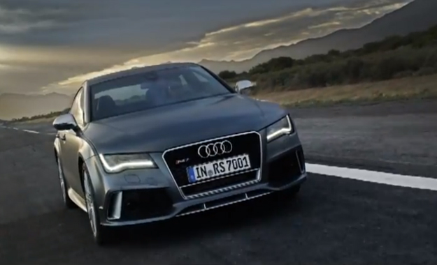 Audi RS7 in motion