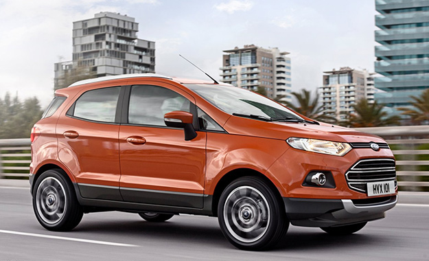 Ford EcoSport SUV in motion