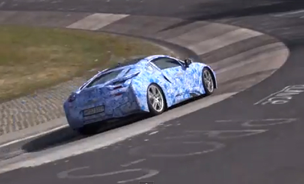 The BMW i8 has been captured testing on the Nürburgring