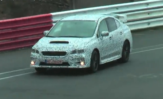 The 2014 Subaru WRX STI has been spotted testing at the Nürburgring