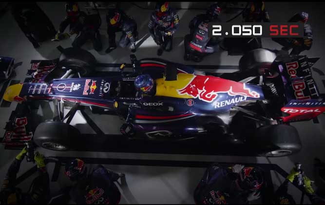 Enjoy A 2,05-Second F1 Pit Stop In Ultra Slow-Motion [video]