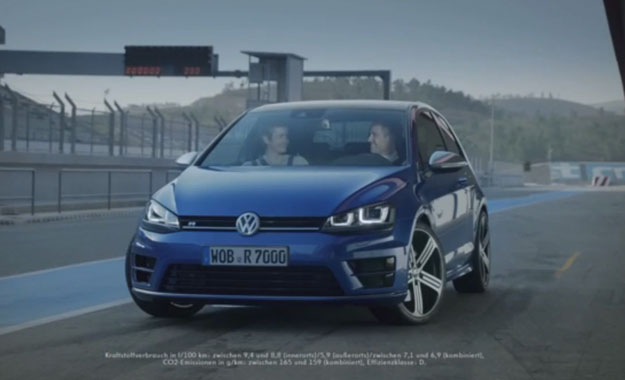 Volkswagen Golf R track video