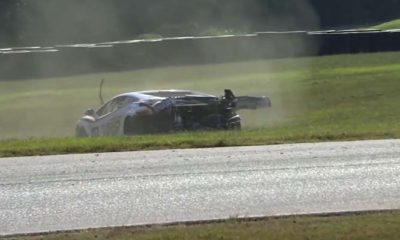 Lamborghini Gallardo Wrecked During Super Trofeo Race [video]