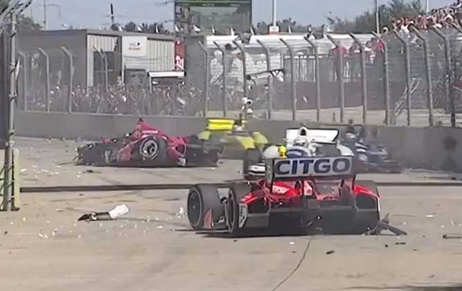 [Updated] Dario Franchitti Injured In Massive IndyCar Crash [video]