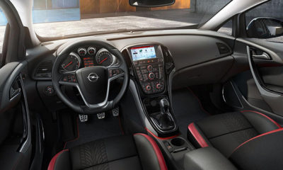 Opel Astra cabin with the new entertainment interface