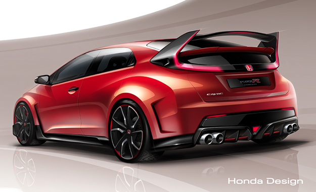 The 2015 Honda Civic Type R will be revealed at the Geneva Motor Show next month