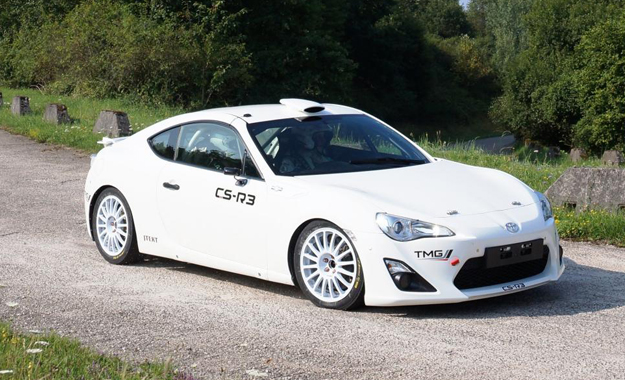 Toyota 86 rally car front