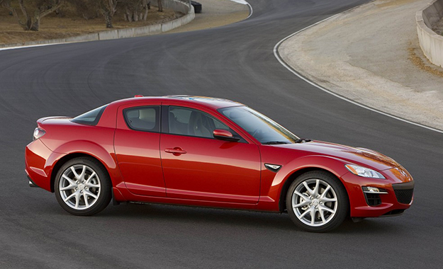 The RX-8... the last rotary-engined Mazda