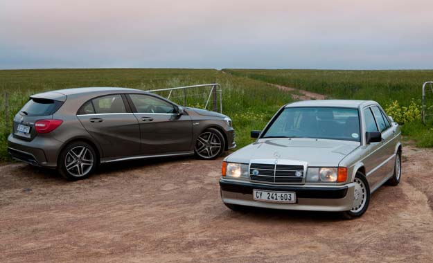 Mercedes-Benz A45 AMG and 190E