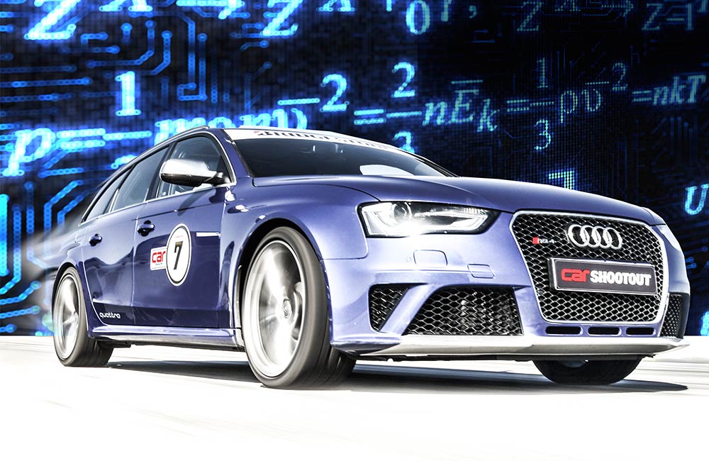 Predicting the 400 m acceleration time of an Audi RS4 Avant.