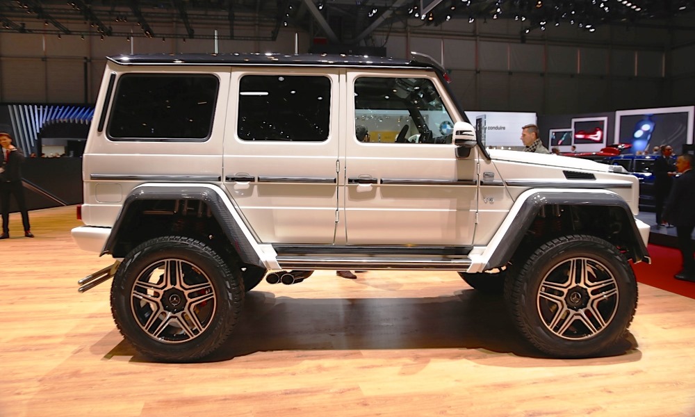 If the mighty G63 AMG 6x6 is a little out of your range, rather opt for this: the G500 4x4²