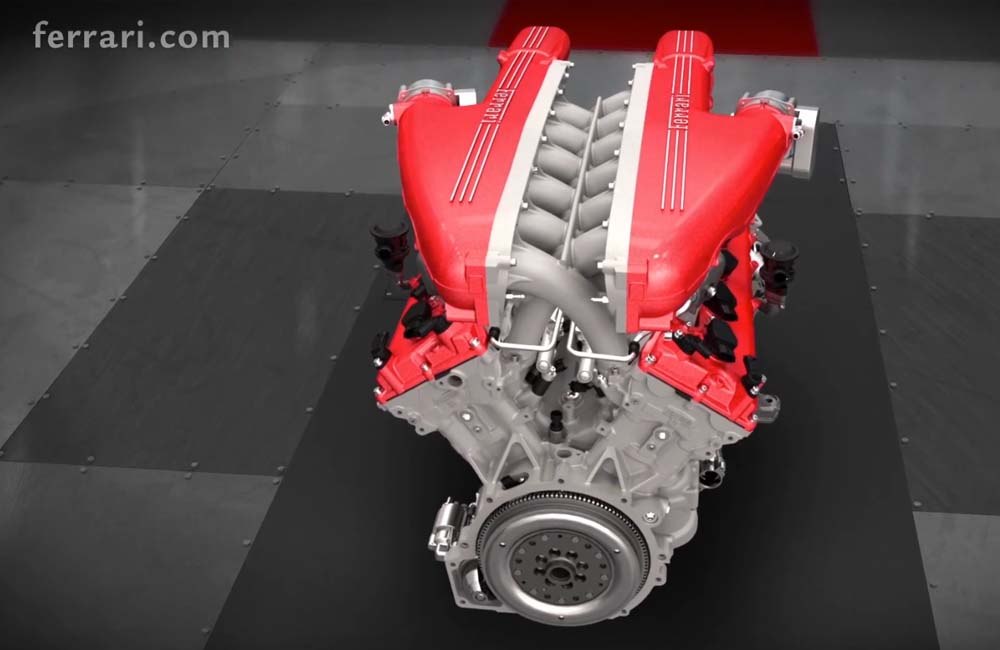 Ferrari F12tdf engine