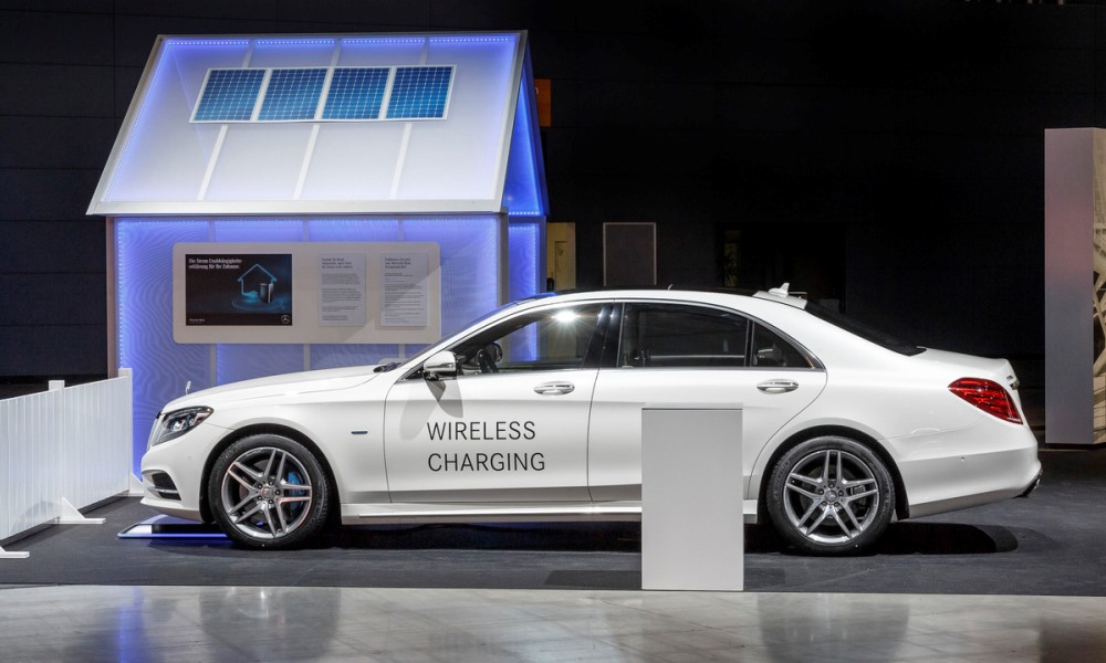 Mercedes-Benz S500e reveals its wireless charging