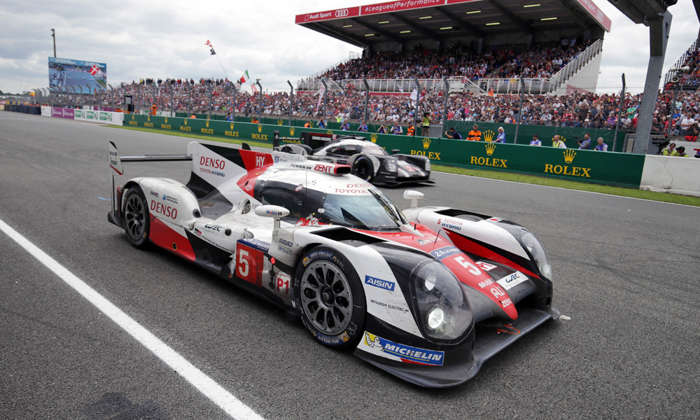 Toyota TS050 at Le Mans.