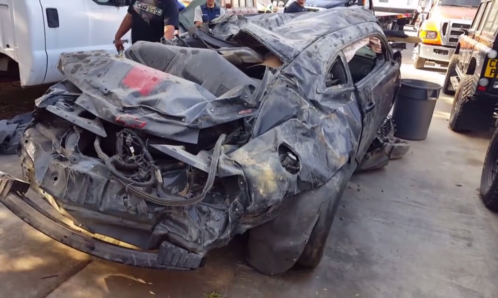 Devastating 1 350 kW Camaro crashes at 320 km/h