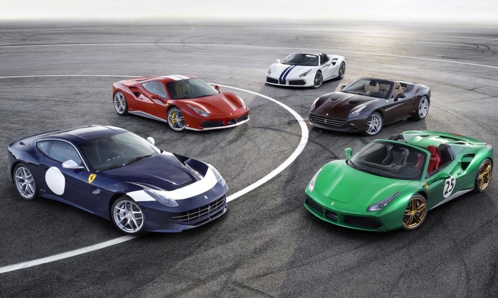 Ferrari reveals five special anniversary liveries