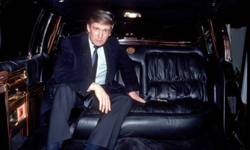 Trump Cadillac limousine