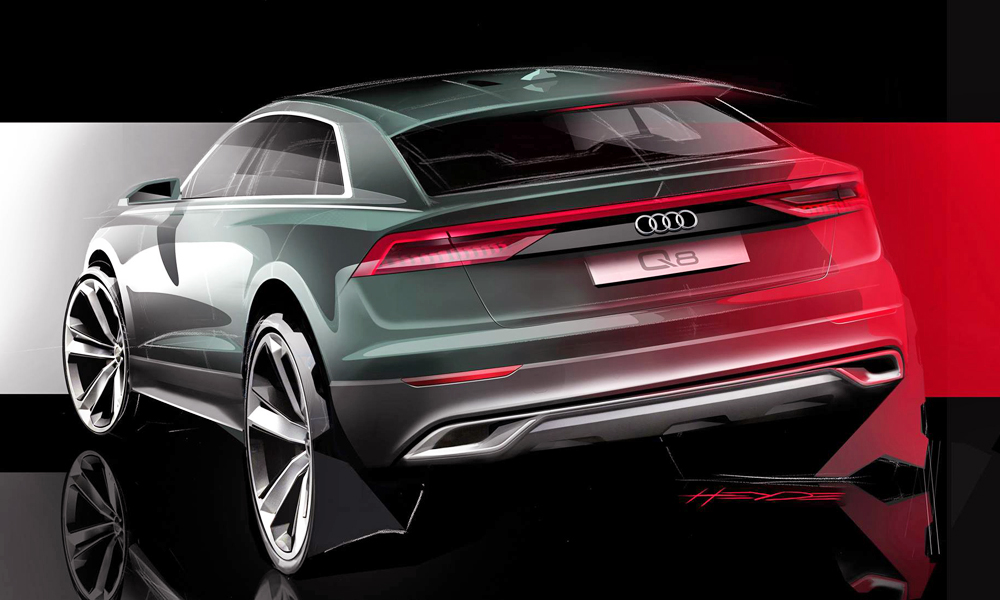 Audi Q8 teaser sketch
