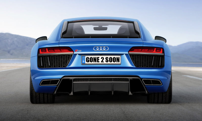 The base R8 V10 is one of 21 derivatives culled from Audi SA's range.