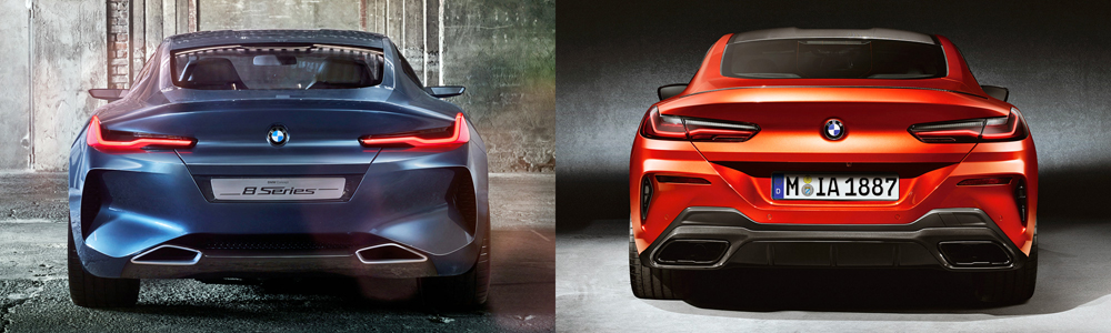 BMW 8 Series Coupé: concept vs. production