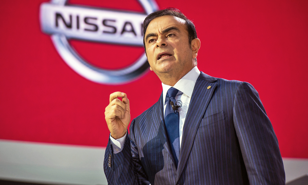 Former Nissan chairman of the board, Carlos Ghosn.