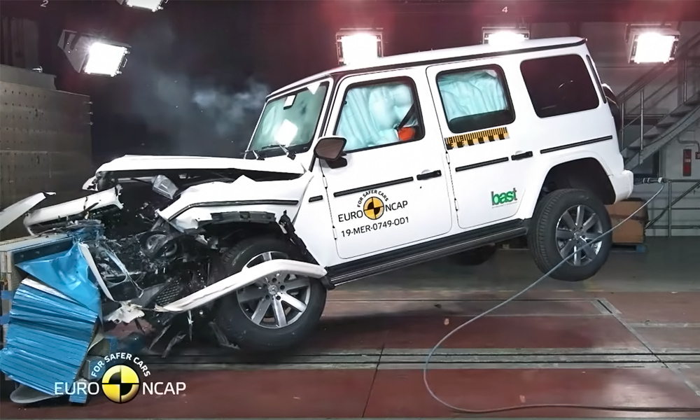 Mercedes-Benz G-Class undergoes Euro NCAP crash test