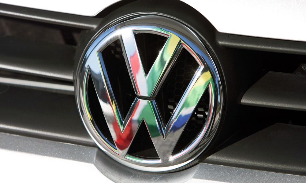 Volkswagen badge at Uitenhage