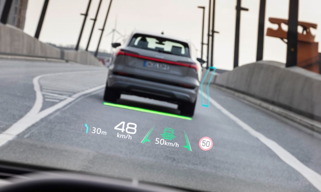 Audi Q4 e-tron heads-up display