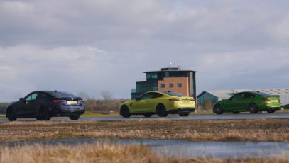 BMW M4 drag race