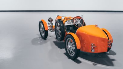 Bugatti Baby II Jetex Orange rear three quarter