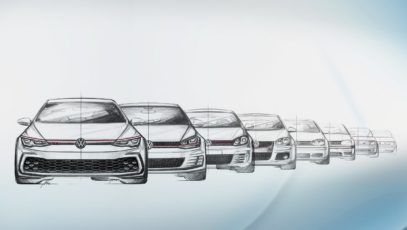 Volkswagen Golf GTI sketches