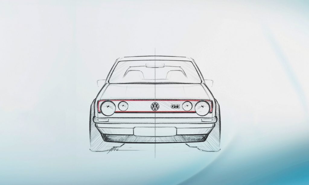 Volkswagen Golf GTI mk1 sketch