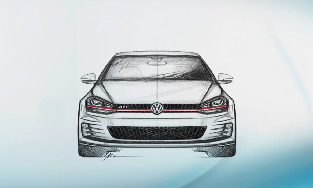 Volkswagen Golf GTI Mk7 sketch