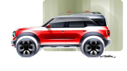 2021 Ford Bronco Sport design rendering