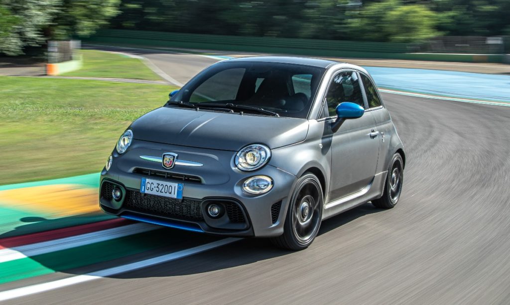 Abarth F595 front quarter driving