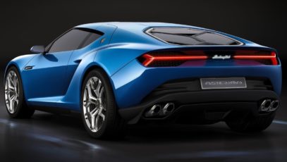 Future hybrid Lamborghini Asterion rear