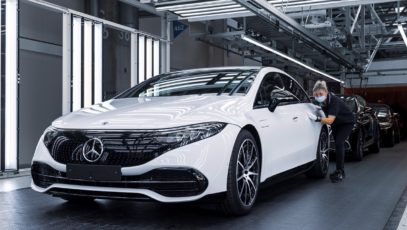 Mercedes-Benz EQS production semiconductor crisis