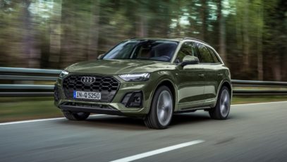 Facelifted Audi Q5 front quarter driving
