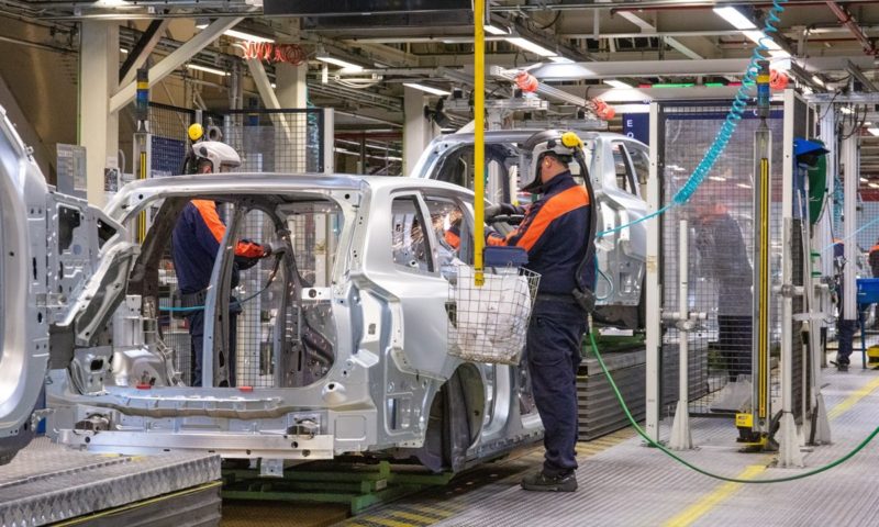 Volvo production halted