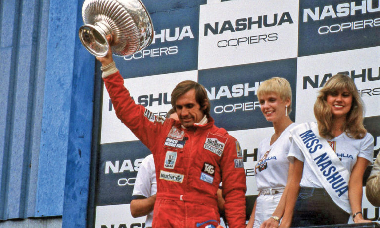 Carlos Reutemann podium celebration