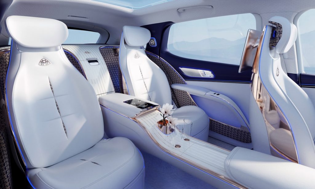 Concept Mercedes-Maybach EQS rear seats