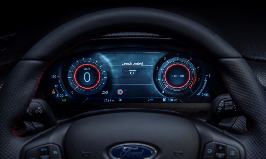 Ford Fiesta ST facelift digital display