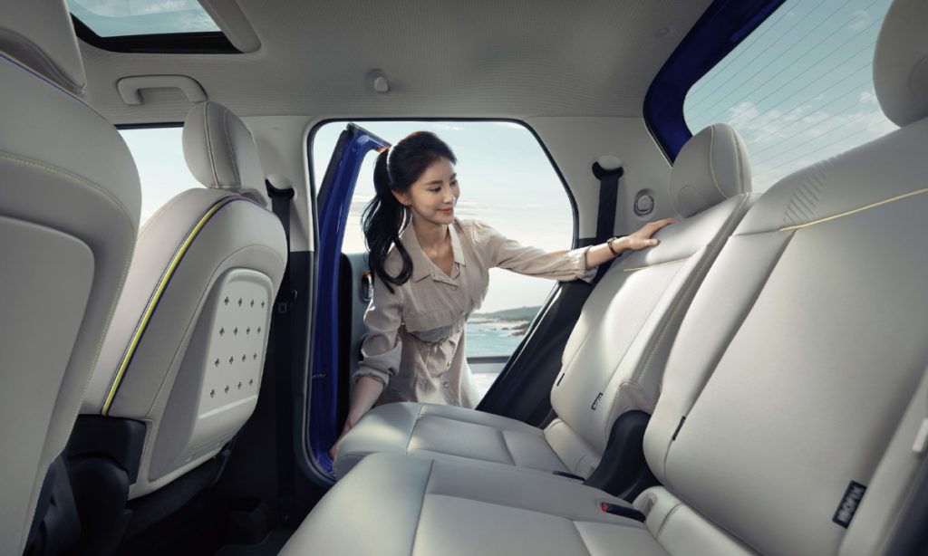 Hyundai Casper rear seats