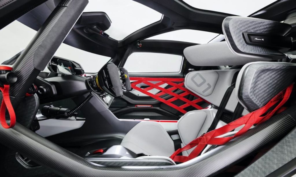 Porsche Mission R concept study interior