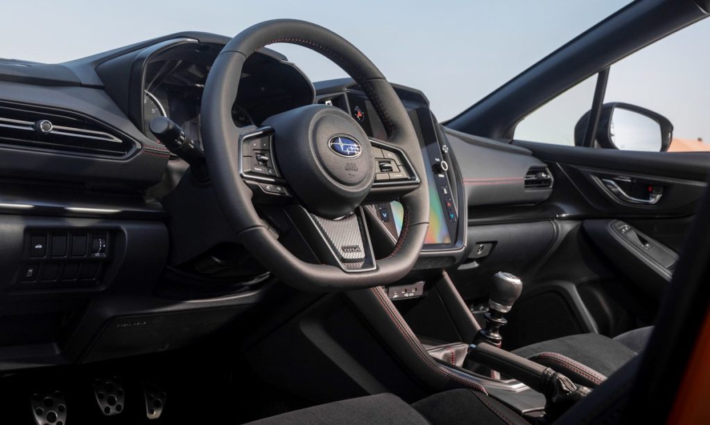 2022 Subaru WRX interior