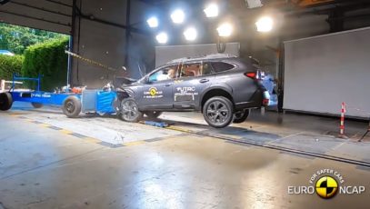 Subaru Outback scores top marks in Euro NCAP crash test
