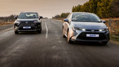Toyota Corolla Xs and RAV4 GX CVT Hybrid driving