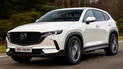 Upcoming Mazda CX-50 rendered with dynamic lines and bold features