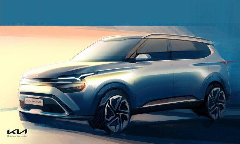 Kia Carens teased via design sketch – MPV to turn crossover